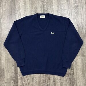 Vintage The Fox JcPenney V Neck Sweater Acrylic